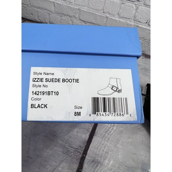 Jack Rogers‎ Izzie Suede Bootie Ankle Boot Black Women Size 8 M new - Picture 5 of 5